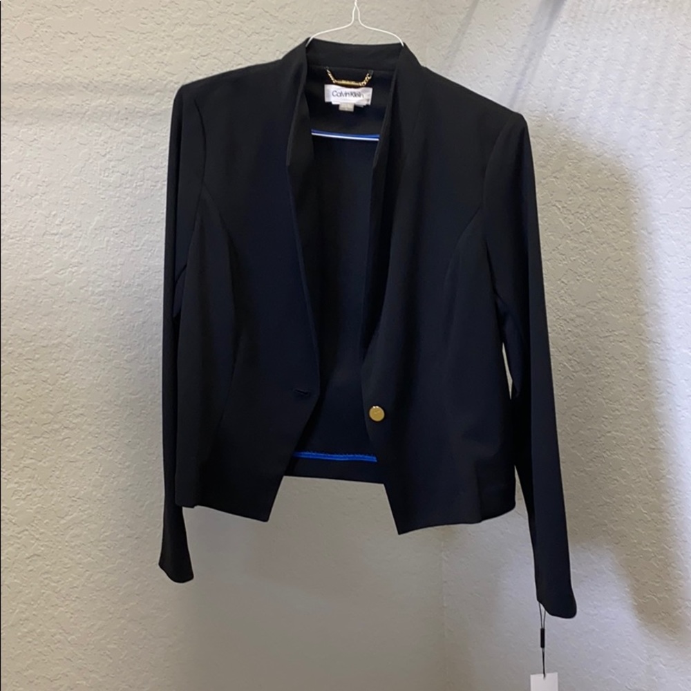NWT Black Calvin Klein blazer